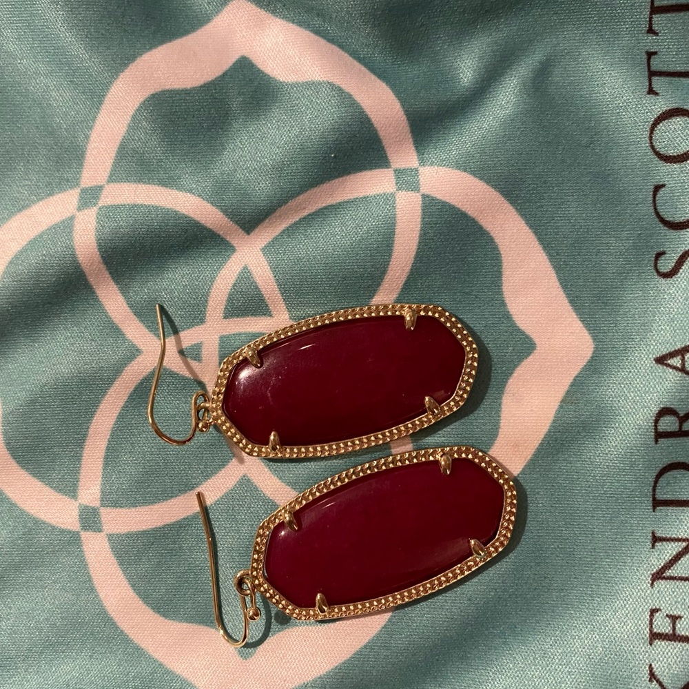 Kendra Scott - Elle - Maroon Gold - Aggie
